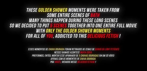  5 Girls pissing on Sub&039;s face and mouth - 5 hard golden showers in Golden Nectar 5 by LonY Fetiches